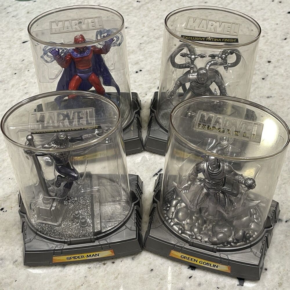 Marvel Heroes Titanium Series Die Cast Spiderman Doctor Octopus Magneto Green